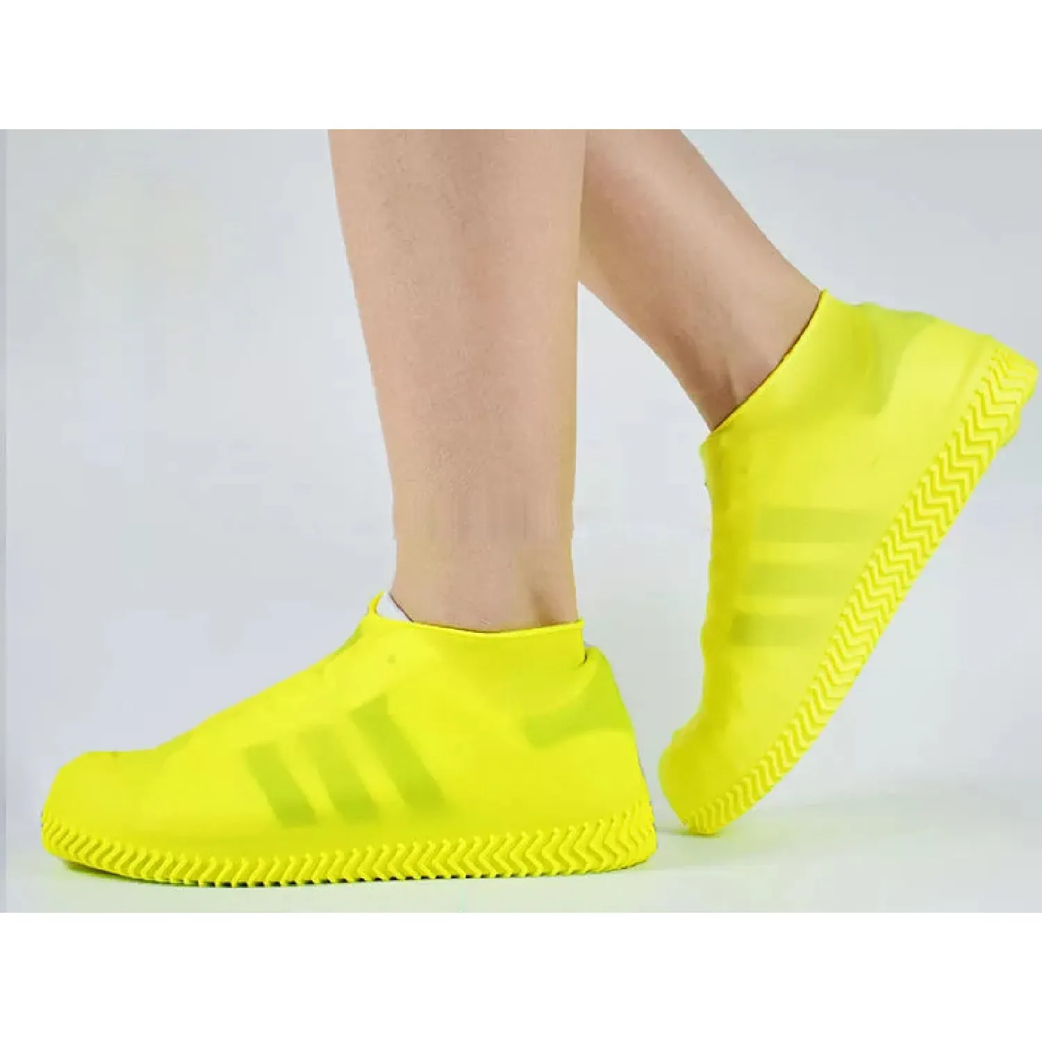 4919 Shoe Cover (Small Size) For Rain Reusable Antiskid Waterproof Boot Cover Shoe Protector For Bike Silicone (1 Pair)