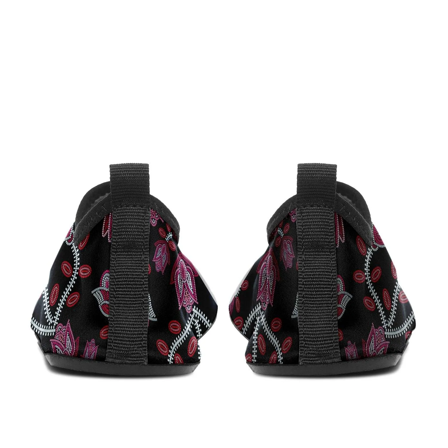 Beaded Pink Sockamoccs Slip On Shoes