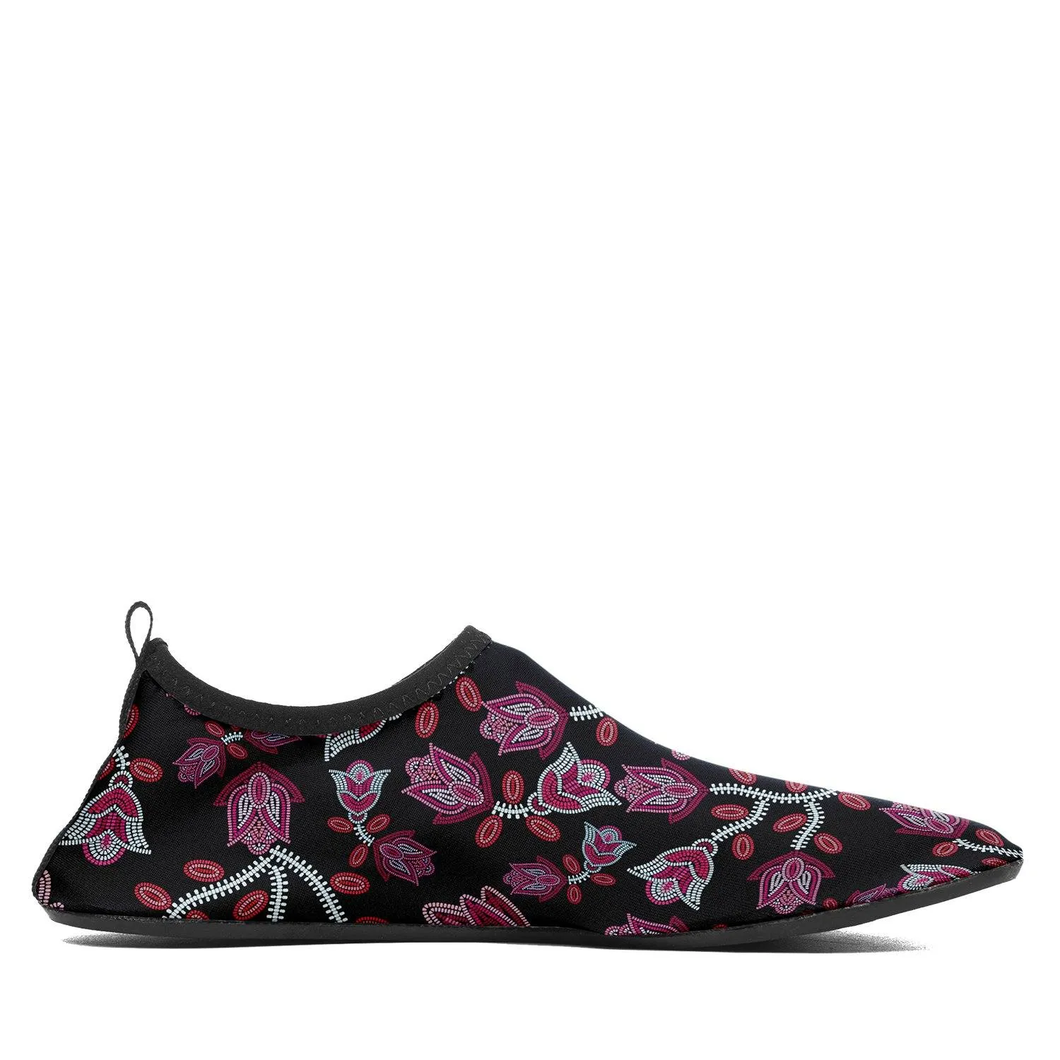 Beaded Pink Sockamoccs Slip On Shoes