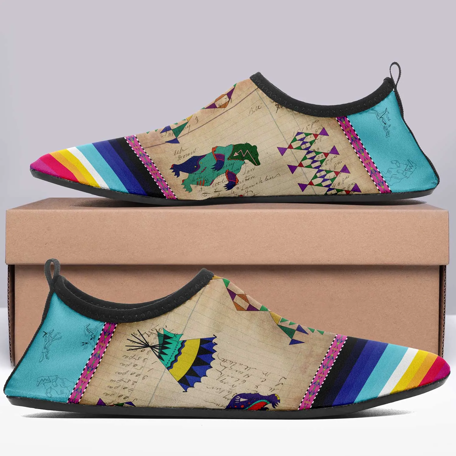 Bear Ledger Sky Kid's Sockamoccs Slip On Shoes