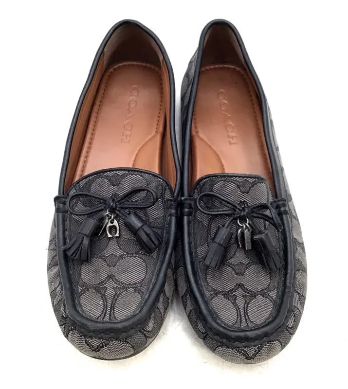 Coach Women's Moira Gray Signature C Slip-On Loafer Flats - Size 6.5B
