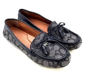 Coach Women's Moira Gray Signature C Slip-On Loafer Flats - Size 6.5B