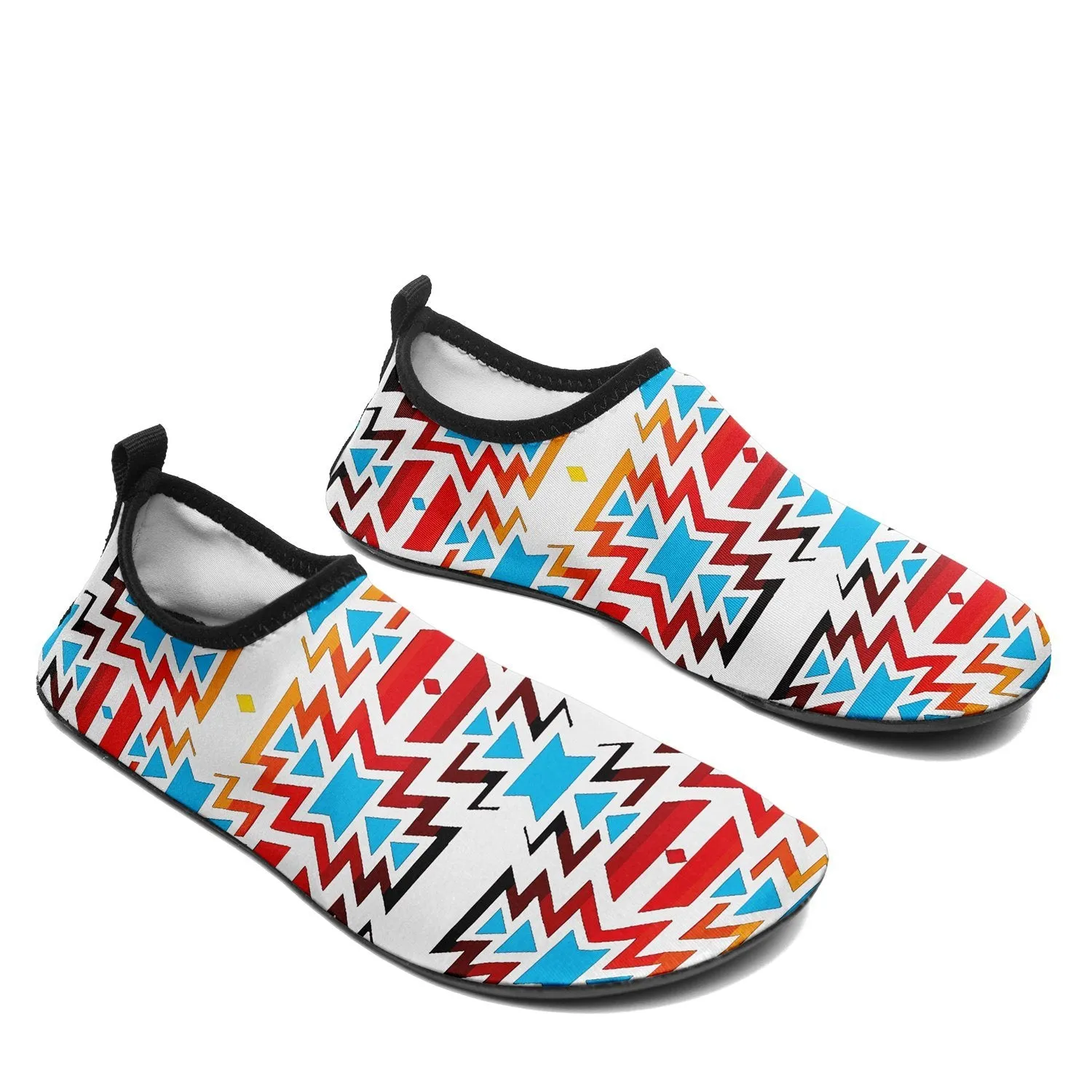 Fire Colors and Sky Sockamoccs Slip On Shoes