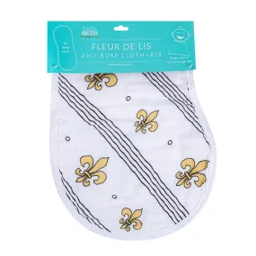Fleur De Lis Burp Cloth/Bib