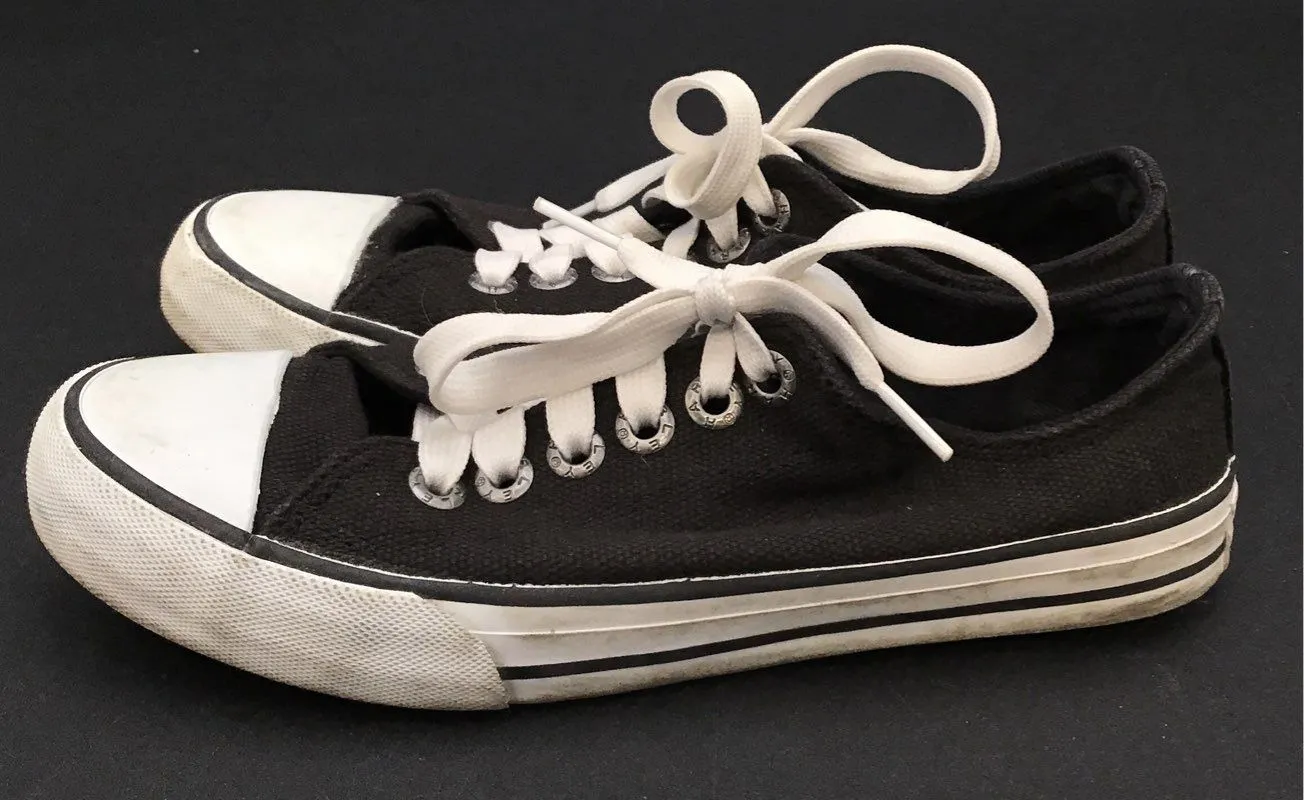 Harley-Davidson Women's Zia D83499 Black White Athletic Shoes - Size 7