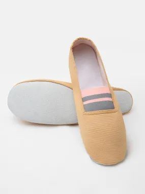 Leather Sole Canvas Camouflage Dance Shoes Ballet Exercise Shoes