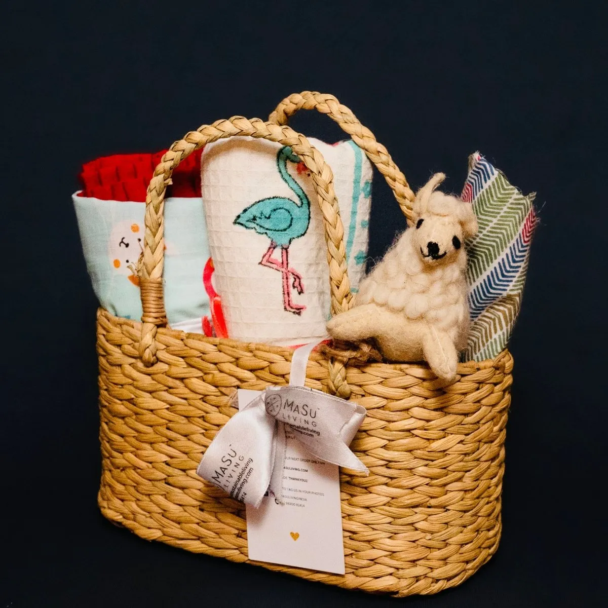 Mini Aloka Baby Hamper- Cats and Flamingos