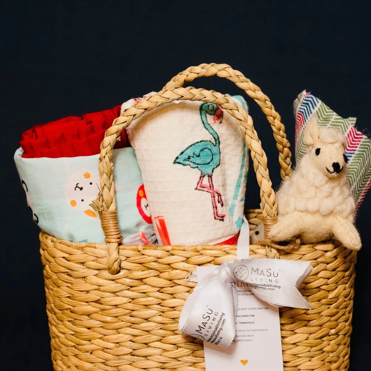 Mini Aloka Baby Hamper- Cats and Flamingos