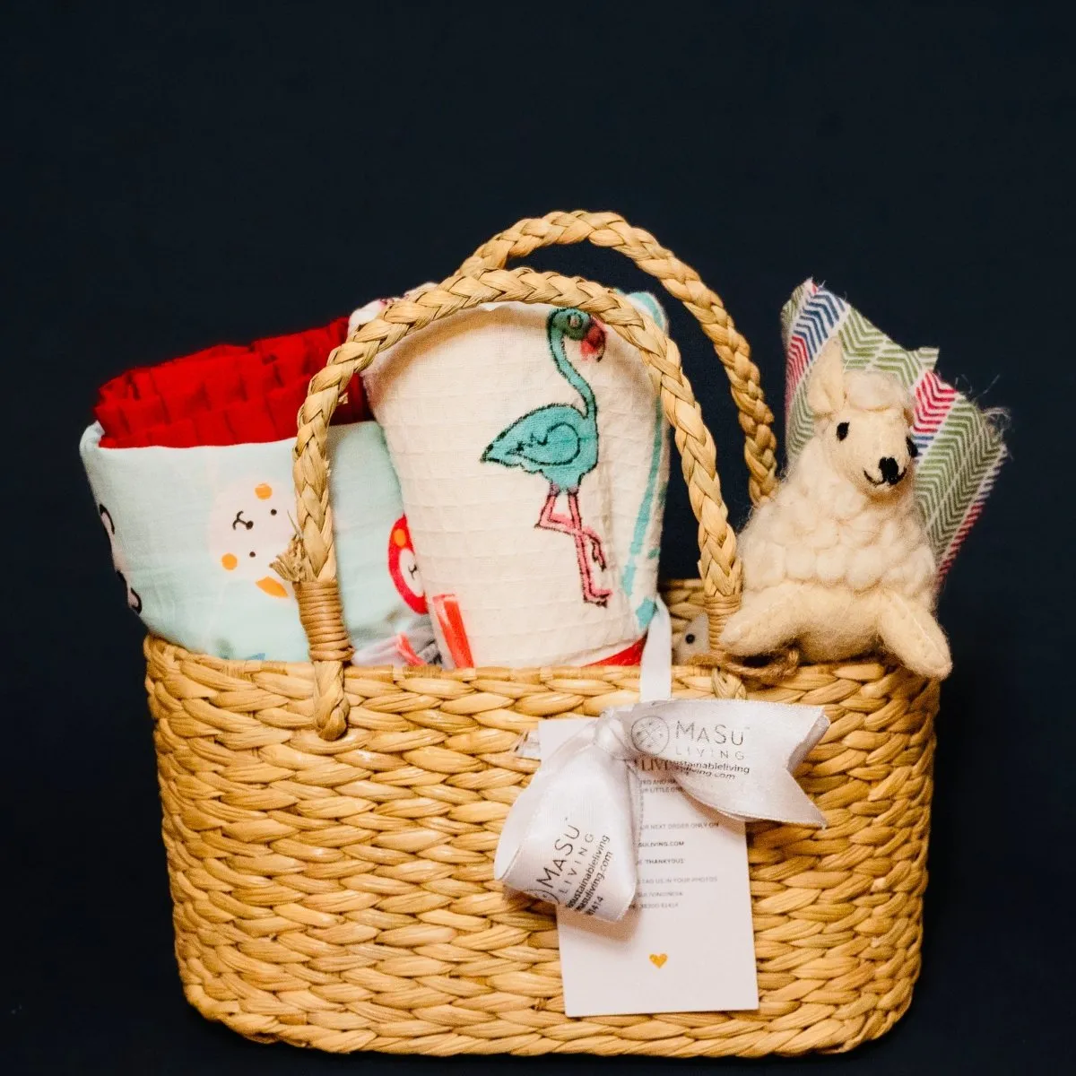Mini Aloka Baby Hamper- Cats and Flamingos