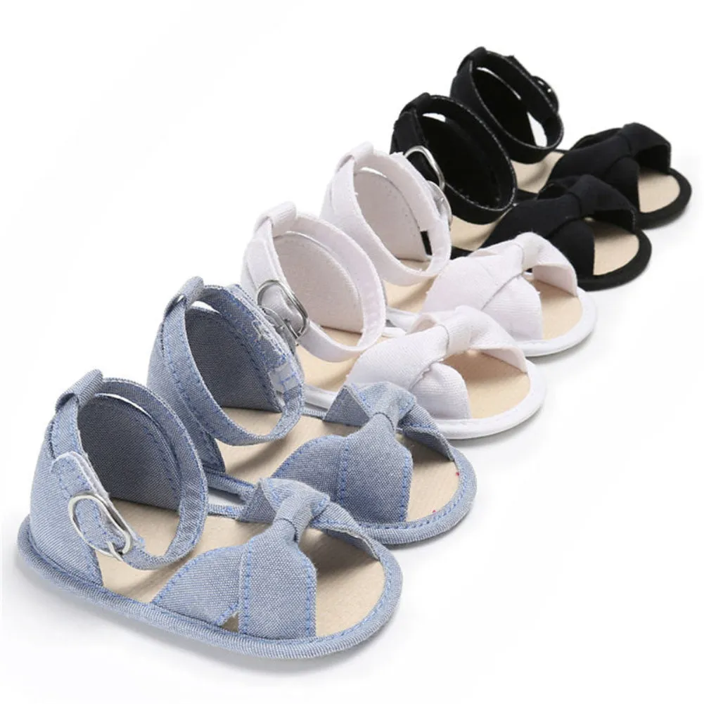 Newborn Baby Girl Soft Sole Crib Shoes Infant Toddler Summer Sandals Footwear