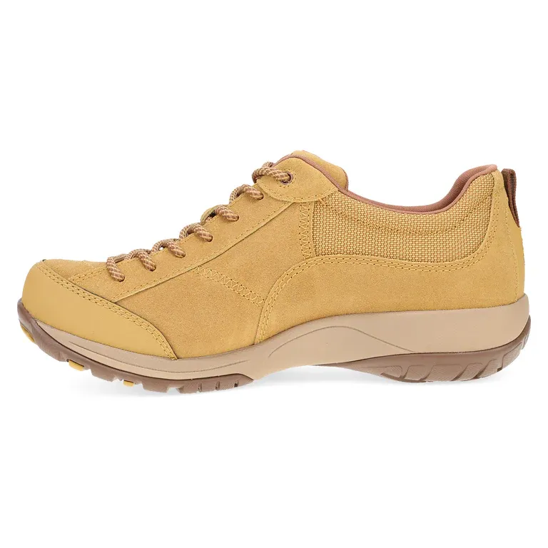 Paisley Burnished Suede Sneaker in Wheat