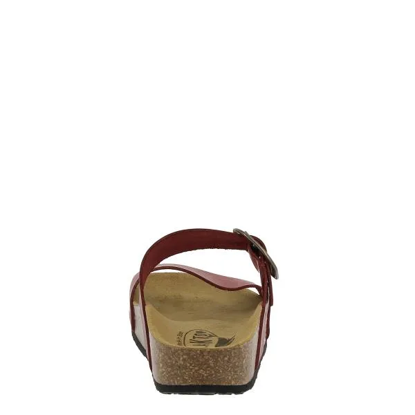 Plakton 343004 Burgundy Two Strap Sandals
