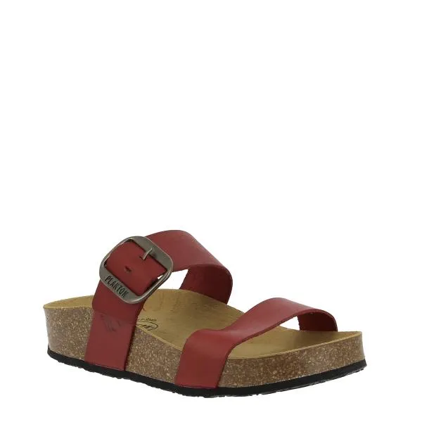 Plakton 343004 Burgundy Two Strap Sandals
