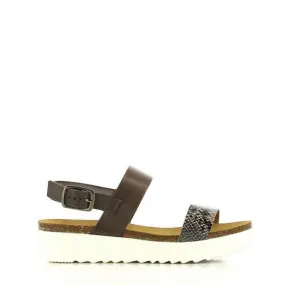 Plakton 665057 Dark Grey Snake Women's Sandals