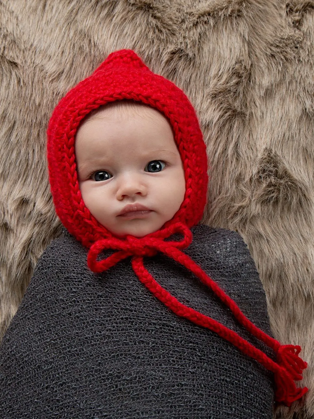 Red pixie elf hat