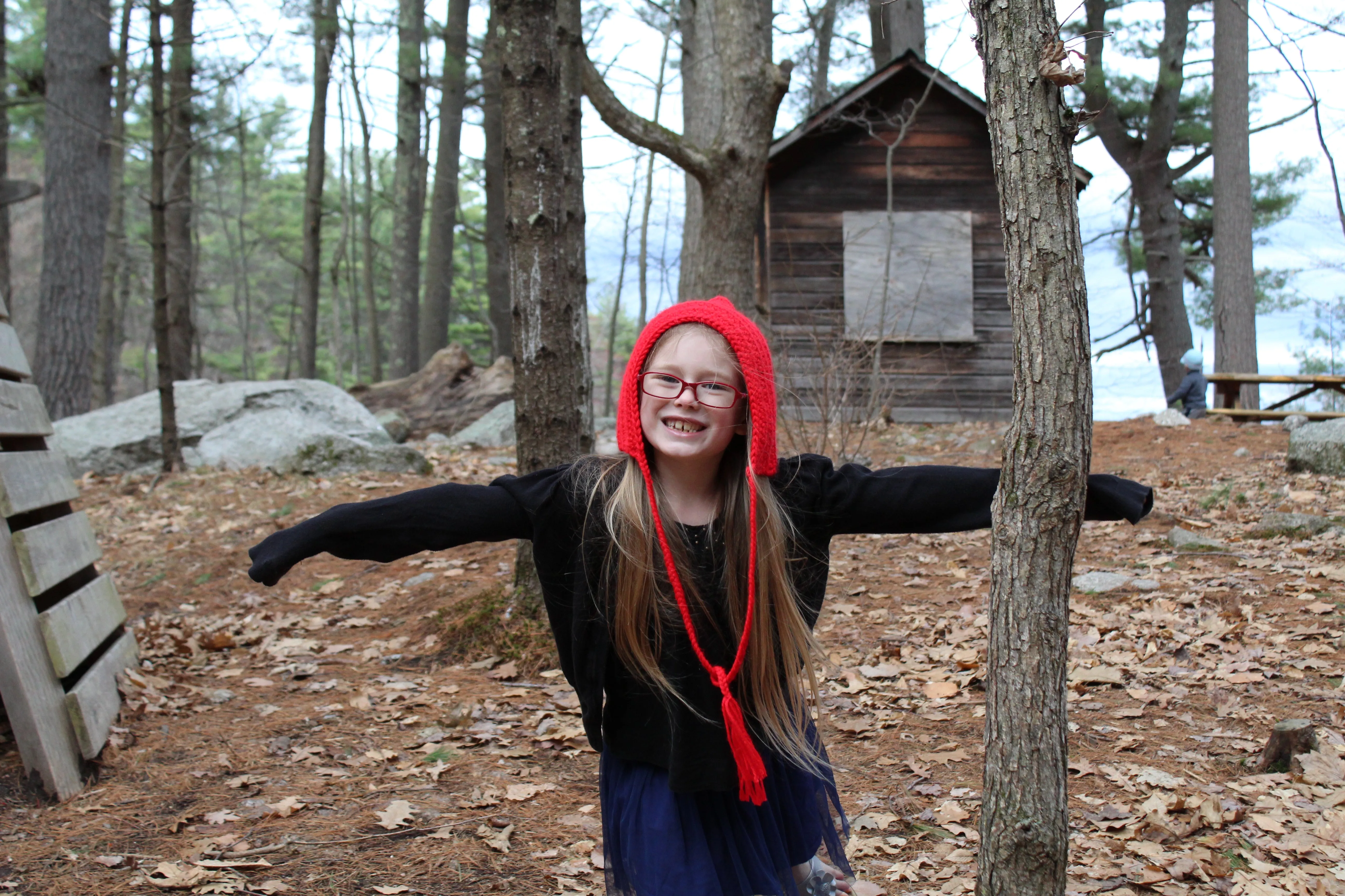 Red pixie elf hat