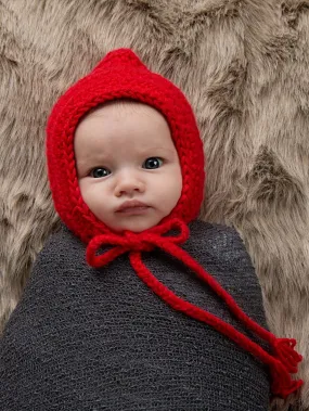 Red pixie elf hat