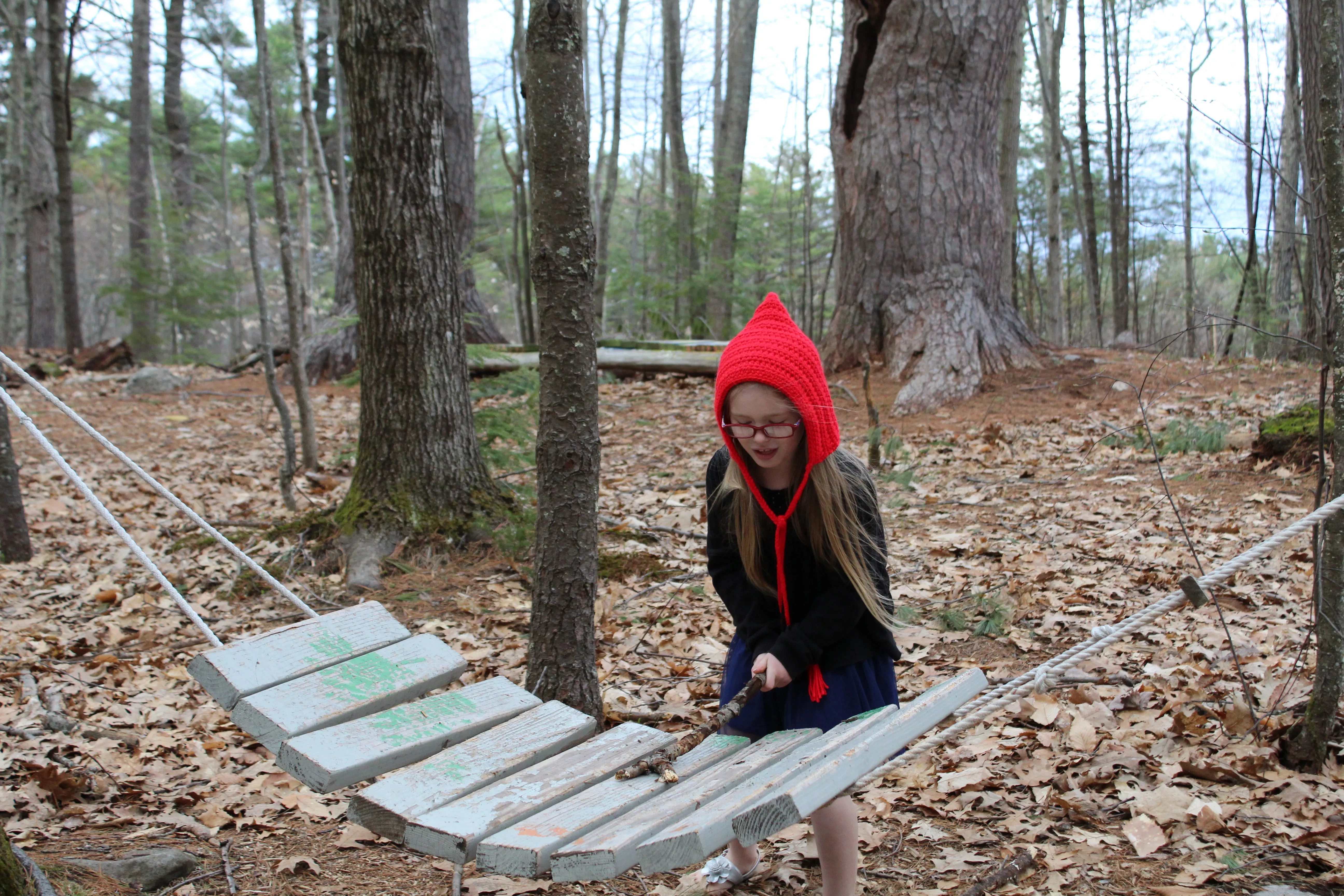 Red pixie elf hat