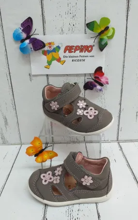 RICOSTA - 1829700/457 - EDISA - Touch Fastening SHOE - Grey