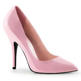 SEDUCE-420 Pleaser Baby Pink Patent Sexy Single Sole Shoes (Fetish Footwear)