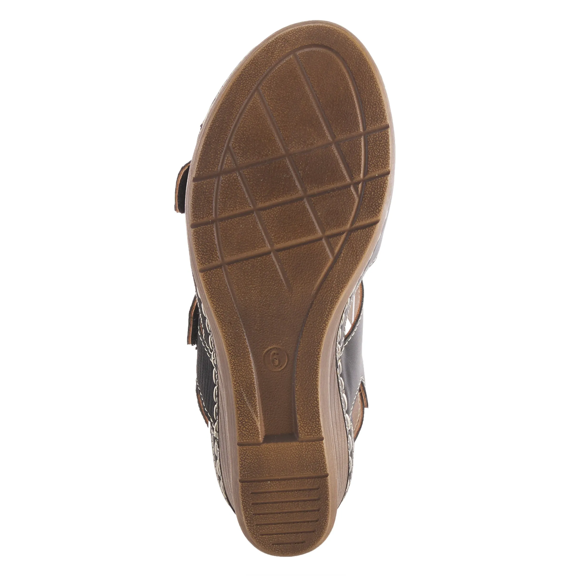 Spring Step Shoes  Patrizias Tavlin Sandals Women's Vegan Wedge 2.75" Heel