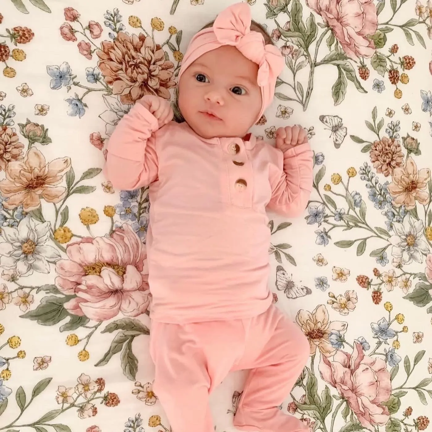 Stroller Society Top   Bottom Set - Pink