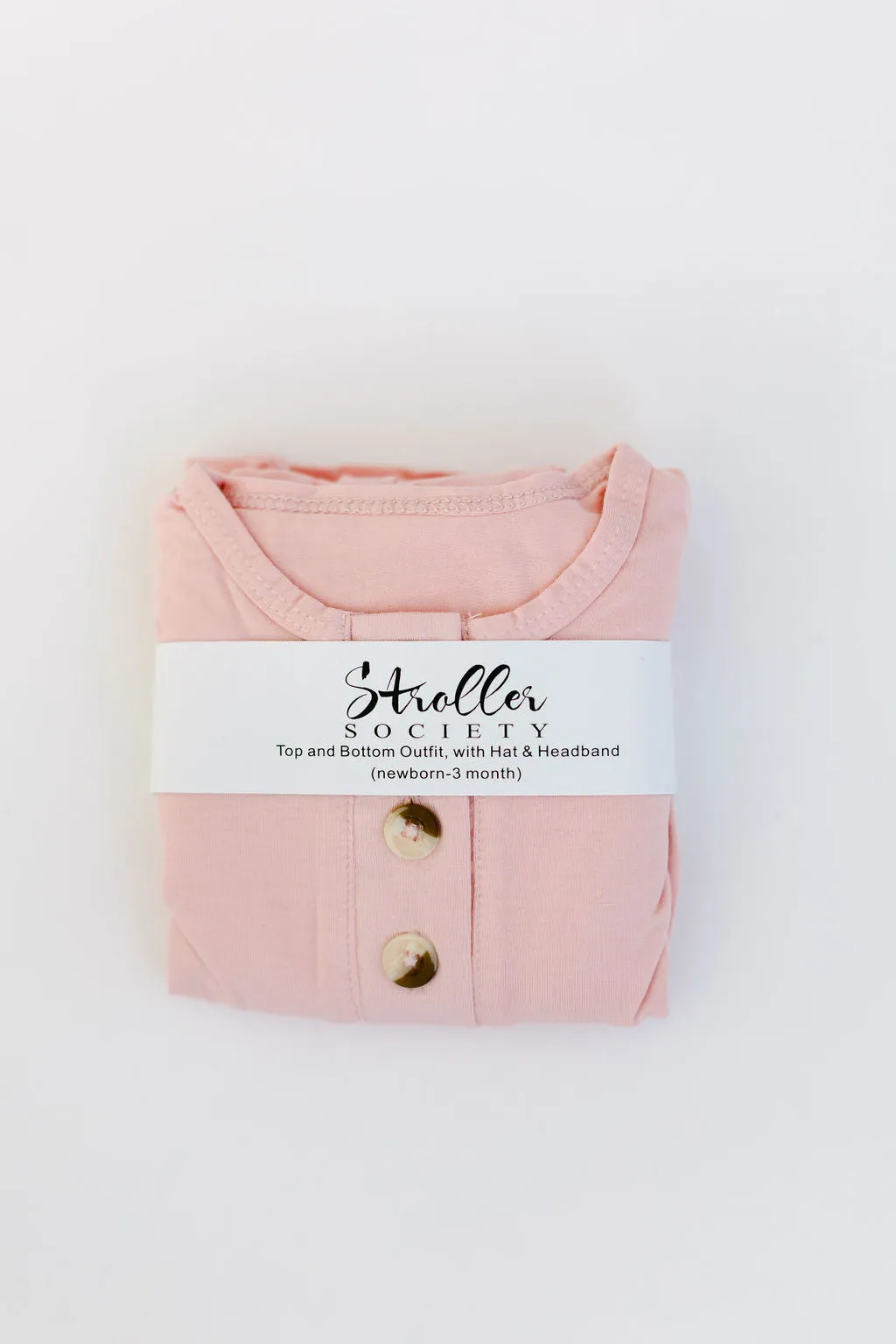Stroller Society Top   Bottom Set - Pink