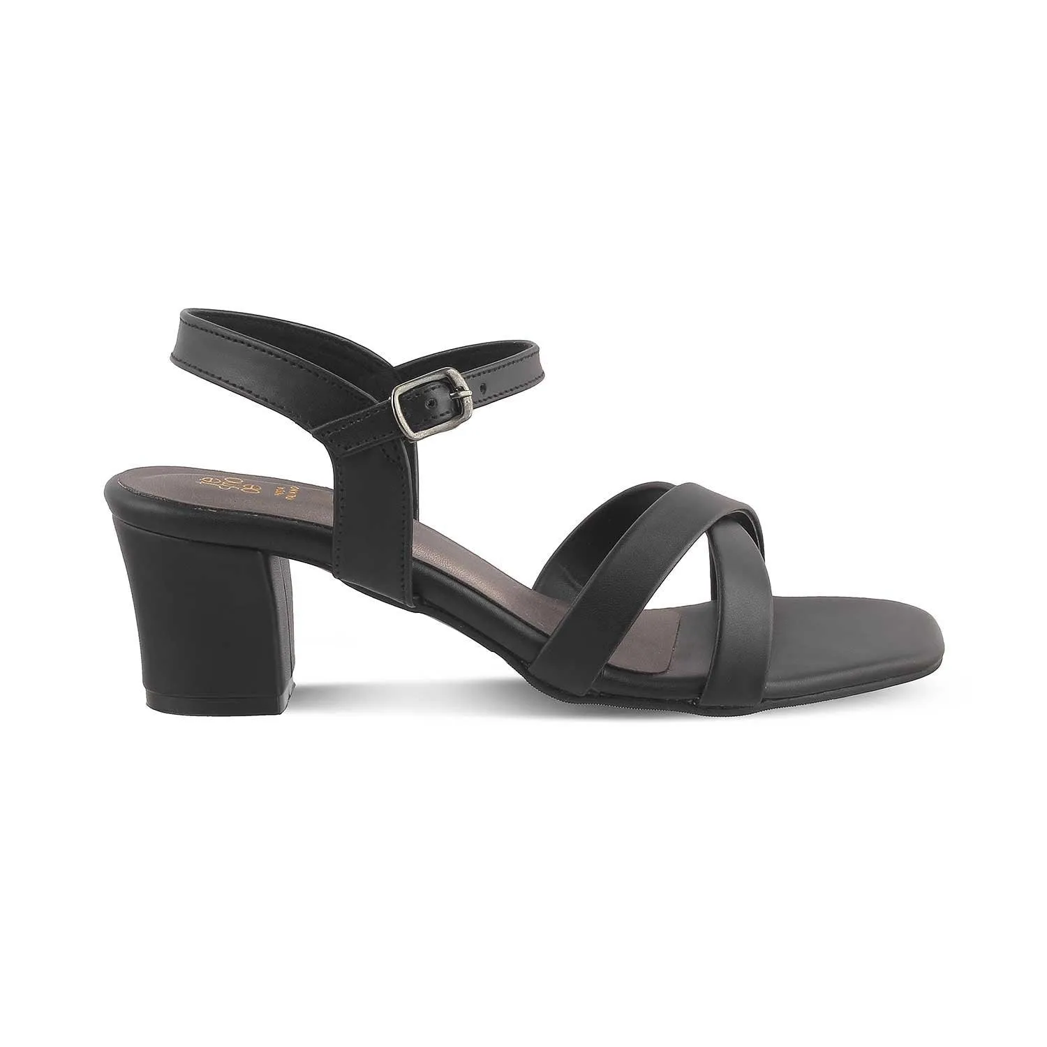 The Roch Black Women's Dress Block Heel Sandals Tresmode