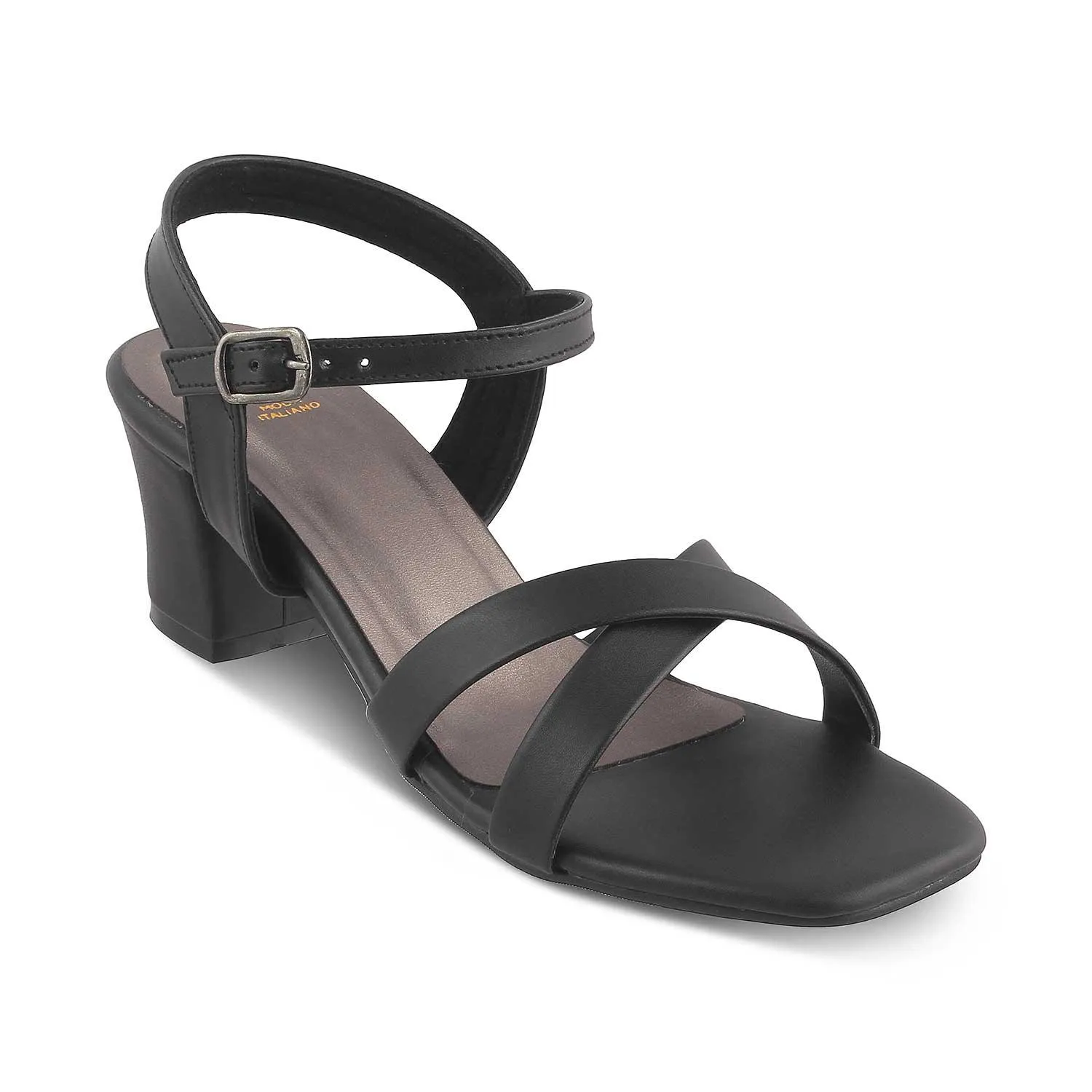 The Roch Black Women's Dress Block Heel Sandals Tresmode