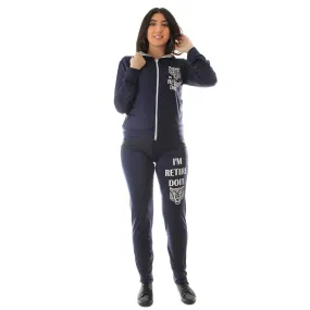 Women's Workout 3 Piece Set/ navy -6223