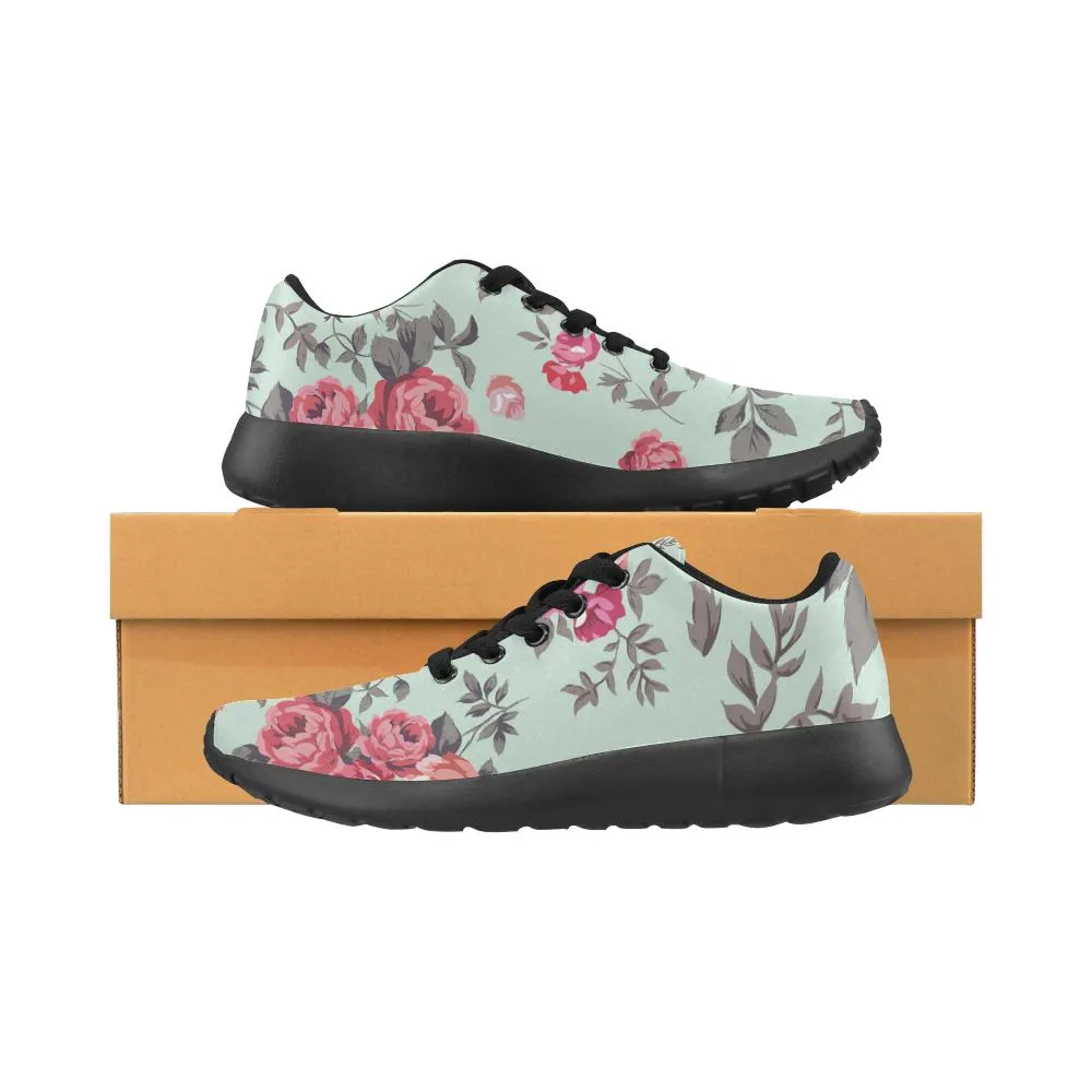 Zenzzle the Rose pattern print on Women's Running shoes Casual Lightweight Athletic Sneakers US size 6-15