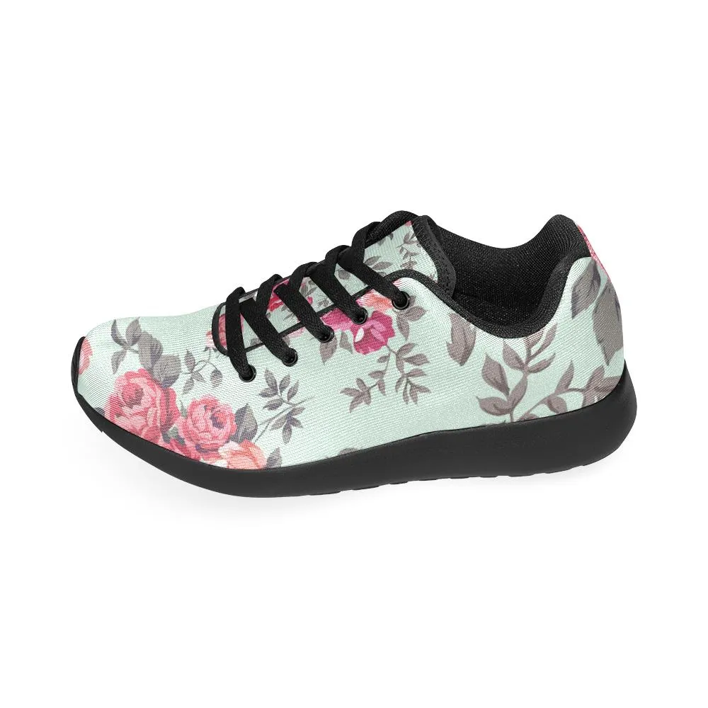 Zenzzle the Rose pattern print on Women's Running shoes Casual Lightweight Athletic Sneakers US size 6-15