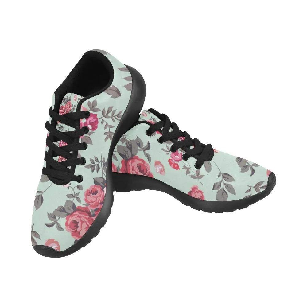 Zenzzle the Rose pattern print on Women's Running shoes Casual Lightweight Athletic Sneakers US size 6-15