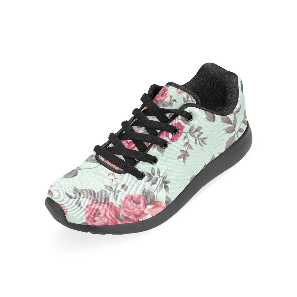 Zenzzle the Rose pattern print on Women's Running shoes Casual Lightweight Athletic Sneakers US size 6-15